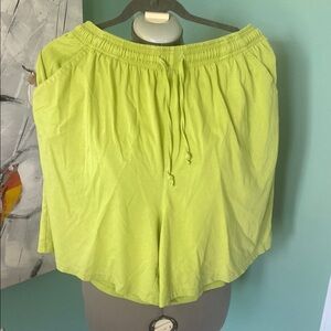 Expressions Lime Athletic Shorts for Women